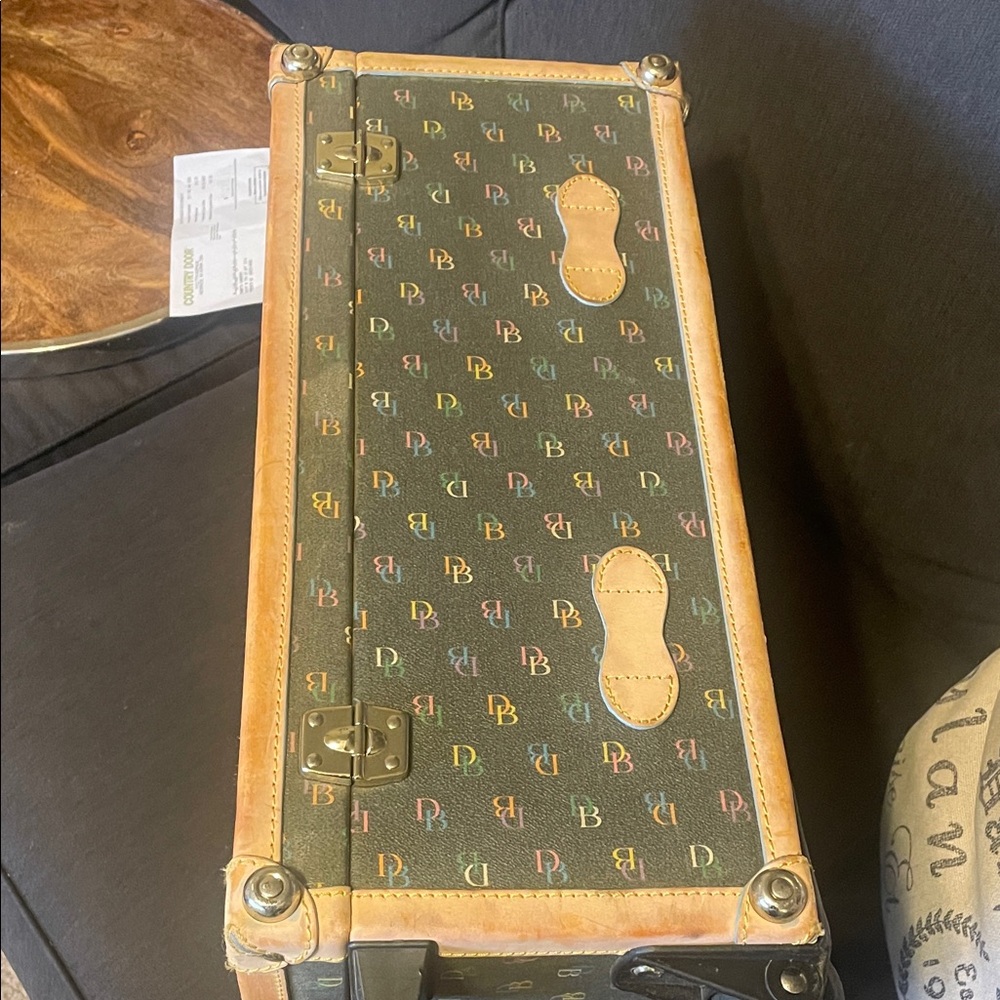 Dooney & Bourke Vintage Style Suitcase - Brown and Tan - Picture 15 of 15